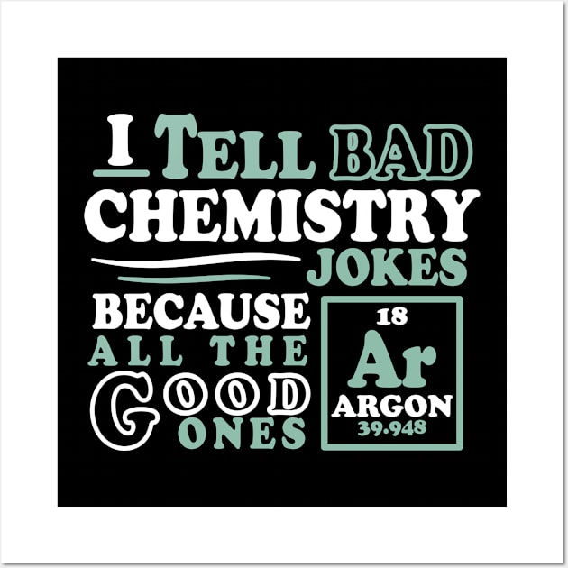 Argon Chemistry Joke Wall Art by ScienceCorner